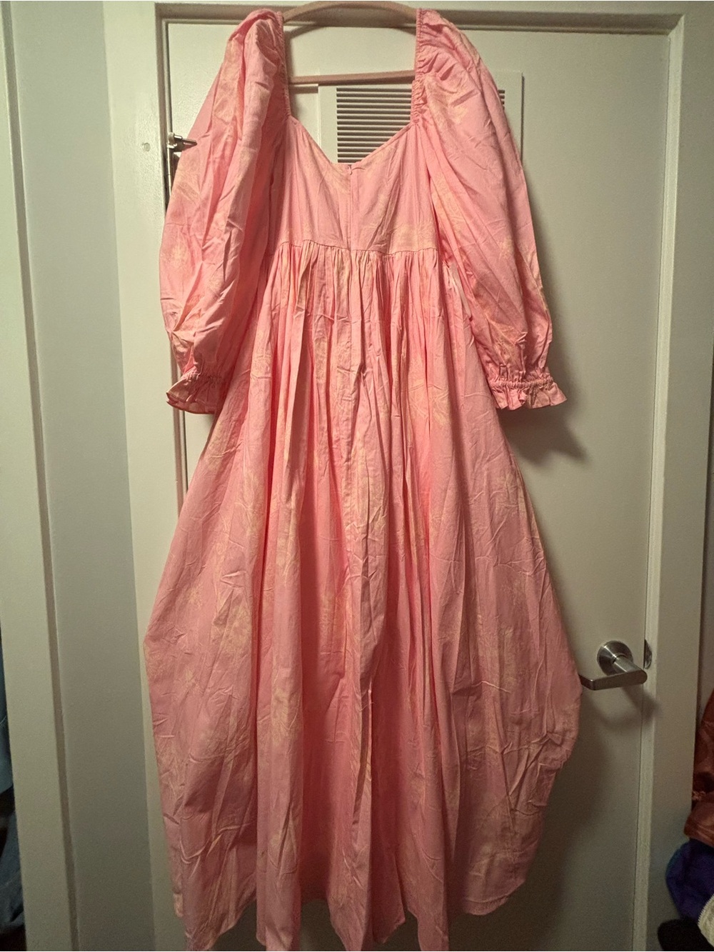 NWT Selkie Anthropologie The Romantics Pink Floral Luau Cotton Maxi Dress M - Picture 6 of 9